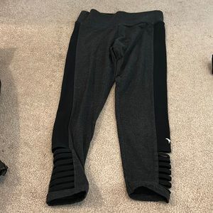 Victoria Secret Pink capris with cutout bottoms